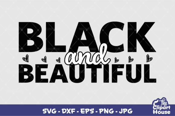 Black and Beautiful Graphics for Crafts