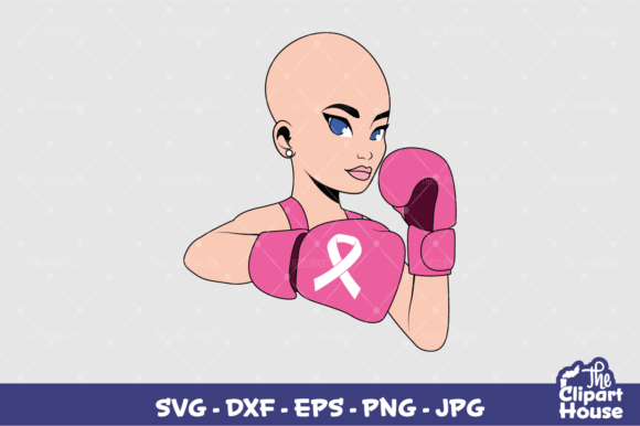Breast Cancer Fighter 3 Graphics for Crafts