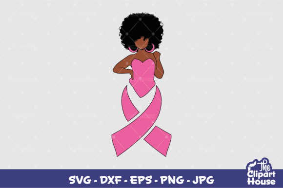Breast Cancer Woman Pose 2 Graphics for Crafts