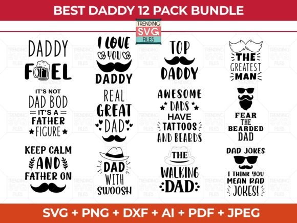 Dad Svg Bundle: A Graphic Asset for Crafts and Branding