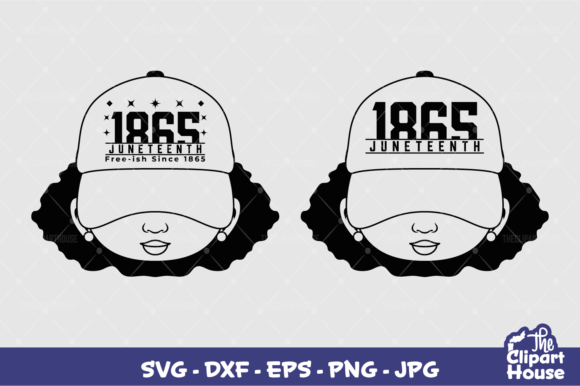 Juneteenth Cap Girl Graphics for Crafts