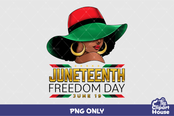 Juneteenth Freedom Day Black Woman Graphics