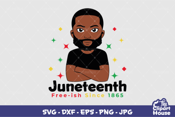 Juneteenth Man Graphics for Crafts