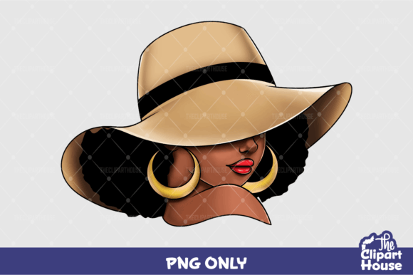 Juneteenth Sun Hat Woman 3 Graphics for Local Business Branding