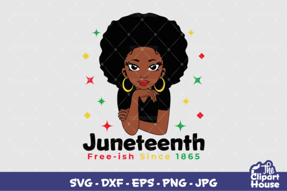 Juneteenth Woman Graphics for Crafts
