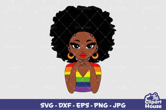 LGBT Peekaboo Woman Graphics for Crafts
