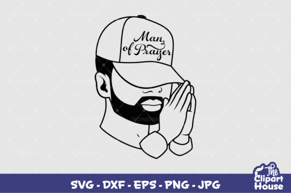 Man of Prayer 2 Graphics for Modern Crafts