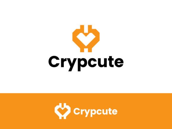 Modern Cute Crypto Logo Template
